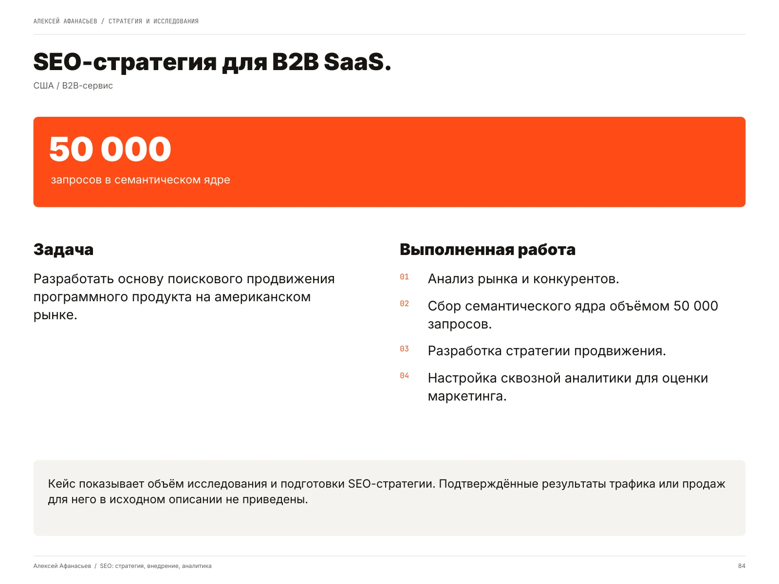 SEO-стратегия для B2B SaaS: SEO-стратегия для B2B SaaS, страница 84 портфолио